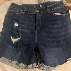 Denim shorts